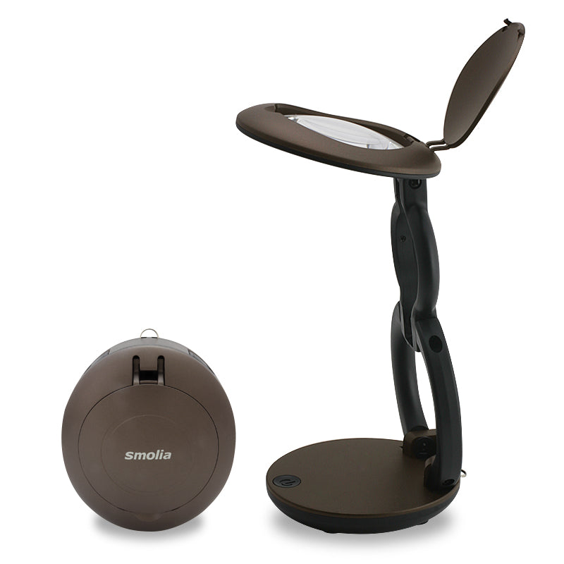 LED付マルチルーペ ブラウン