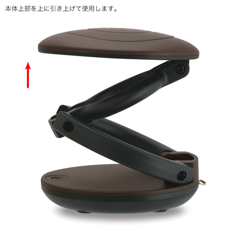 LED付マルチルーペ ブラウン