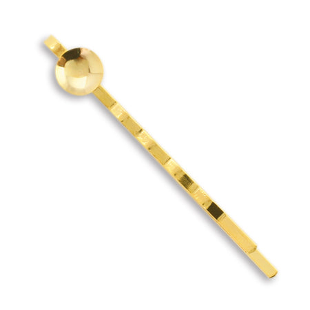 Hair fittings hairpin with bowl gold