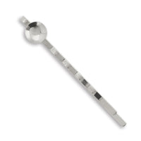 ヘア金具 おわん付ヘアピン ロジウムカラー