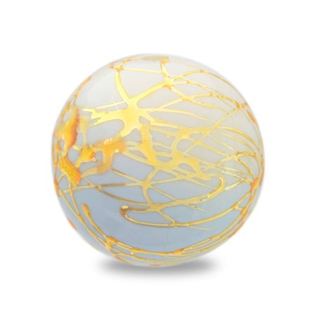 唐草ビーズゴールドライン 空色