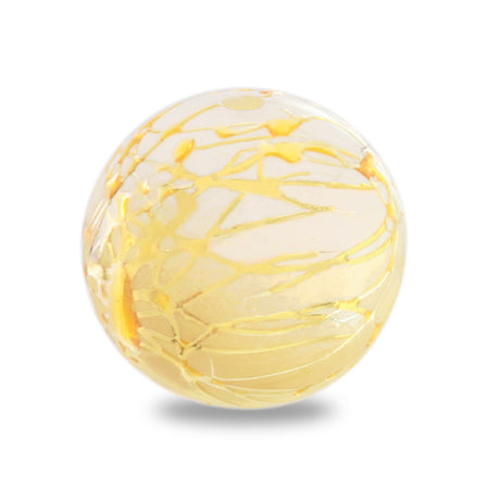 Arabesque beads gold line light brown