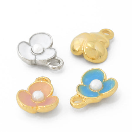 チャームフラワー ブライダルベール エポ付 ホワイト/G