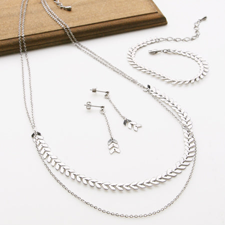 Chain K-355 Rhodium color