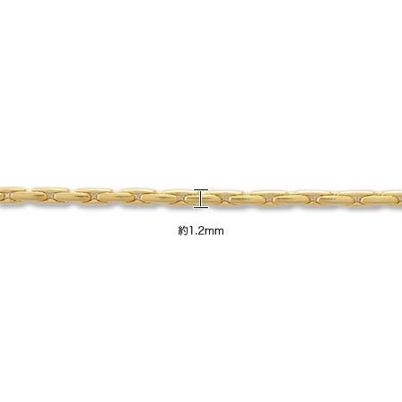 Chain necklace 260PNR rhodium color (with adjuster)