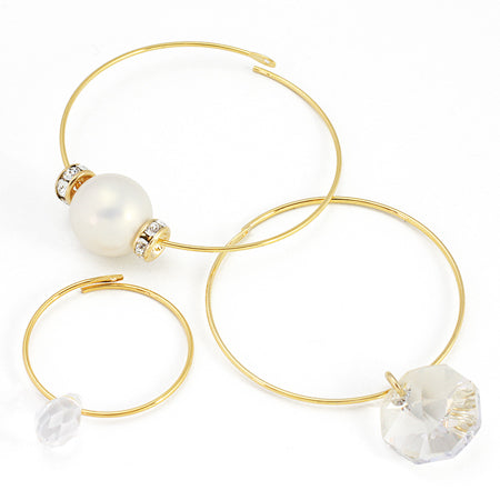 Earrings wire hoop No.2 gold