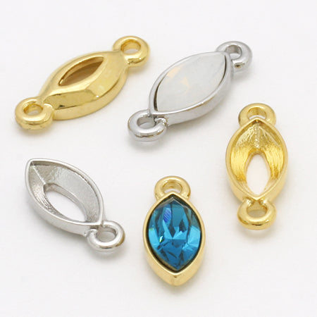 キャスト石座 #4228用 1カン付 ロジウムカラー