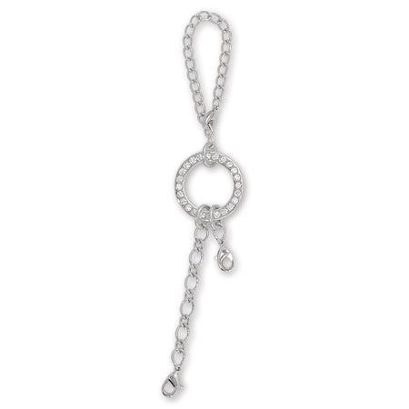 Bag charm No.4 Rhodium color