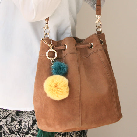Bag charm No.4 Rhodium color