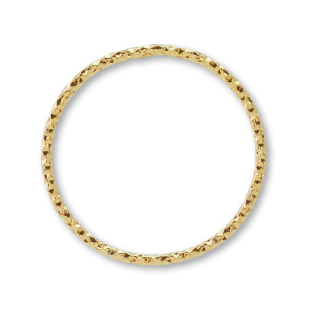 メタルリングパーツ 模様線ラウンド ゴールド