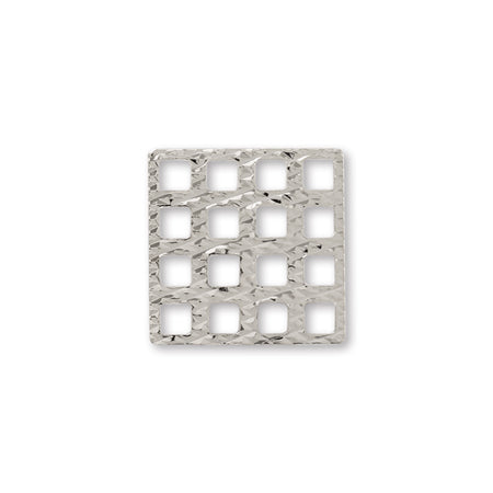 Skashi parts square rhodium color