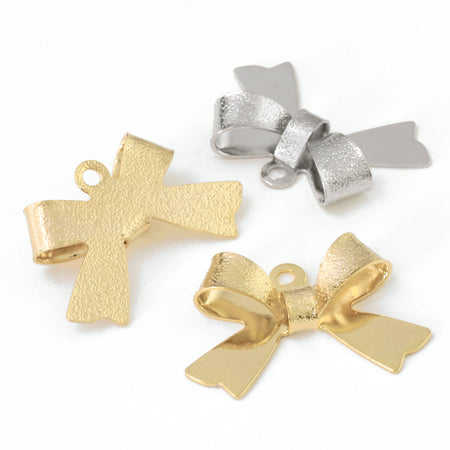 Charm Ribbon No.10 Rhodium color