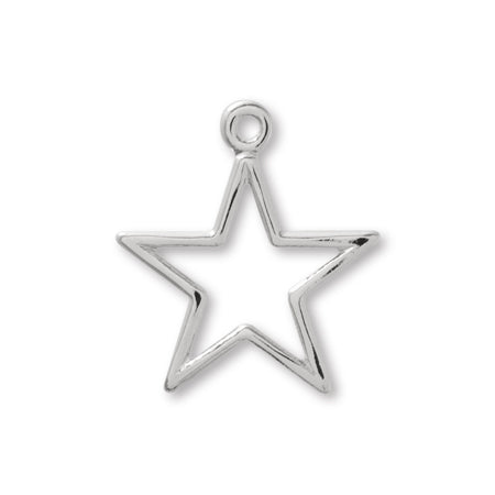 Metal parts No.1 star rhodium color