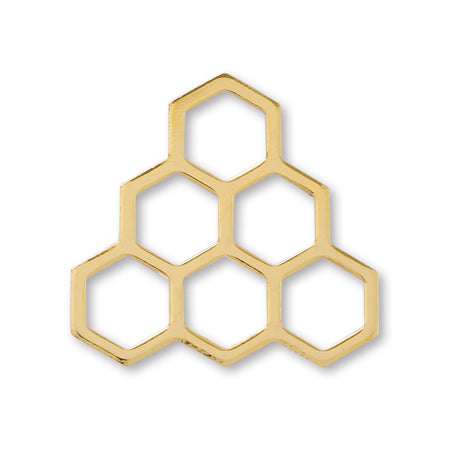 Metalpart: Honeycomb 1 Gold