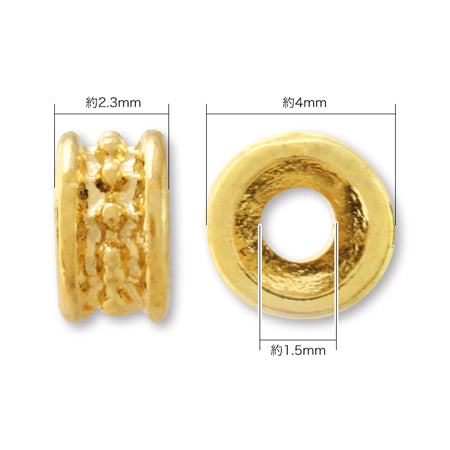 Spacer 25 rhodium color