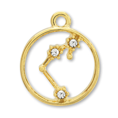 Charm Constellation Aquarius Crystal/G