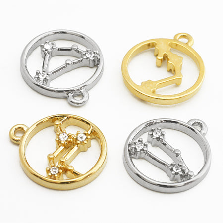 Charm Constellation Pisces Crystal/G