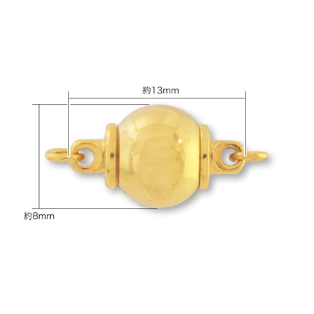 Magnetic clasp No.13 Rhodium color