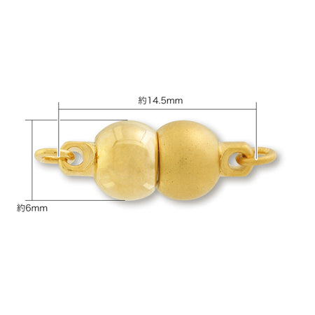 Magnetic Clasp No.15 Gold/Soft Gold