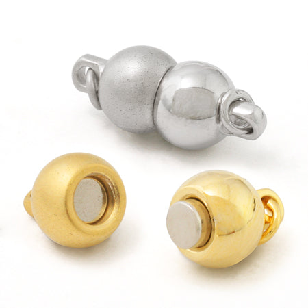 Magnetic clasp No.15 Rhodium color/Soft silver