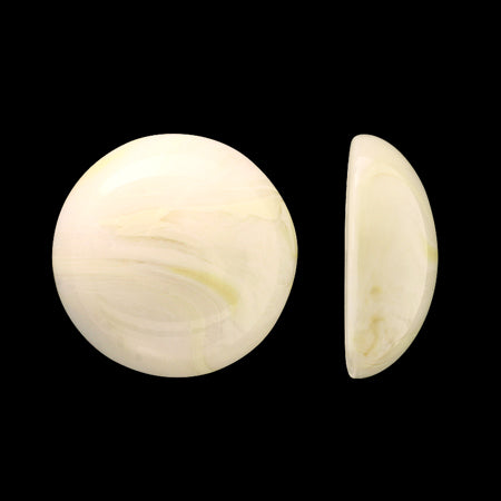 アクリル ドイツ製 カボション ラウンド1 アイボリー