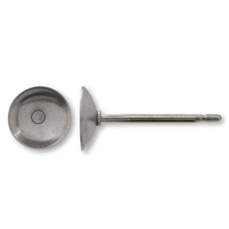 Earrings titanium bowl