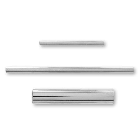 Straight pipe rhodium color