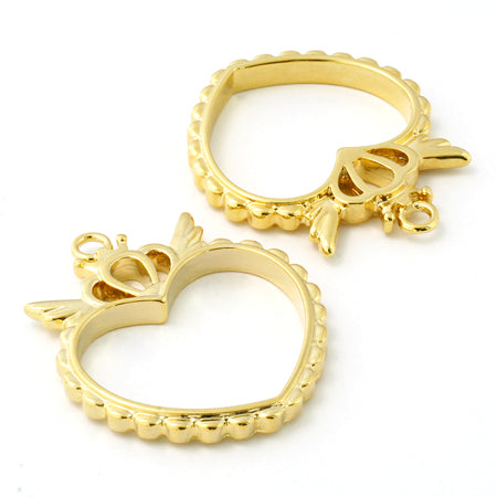 デザインフレーム ハートクラウン ゴールド