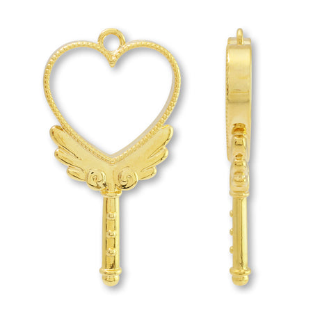 Design frame heart rod gold
