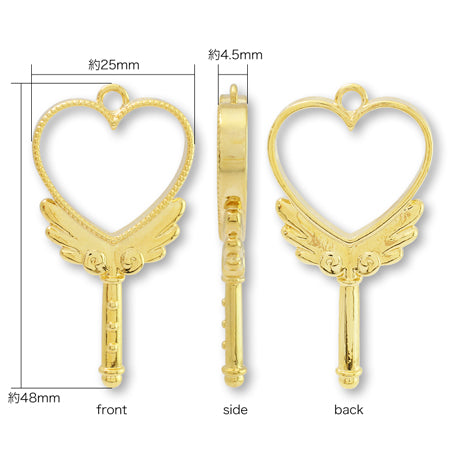 Design frame heart rod gold