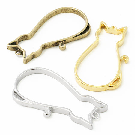 デザインフレーム ネコ ゴールド