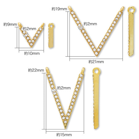 ジョイントパーツ パヴェ V 2カン クリスタル/RC【アウトレット】
