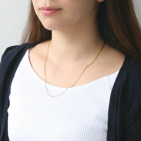 Petal chain necklace K14GF