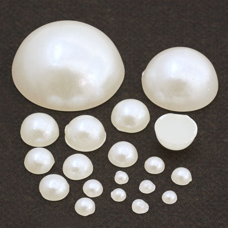 アクリル 半丸パール ホワイトパール