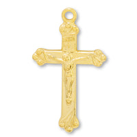 Cast charm cross gold