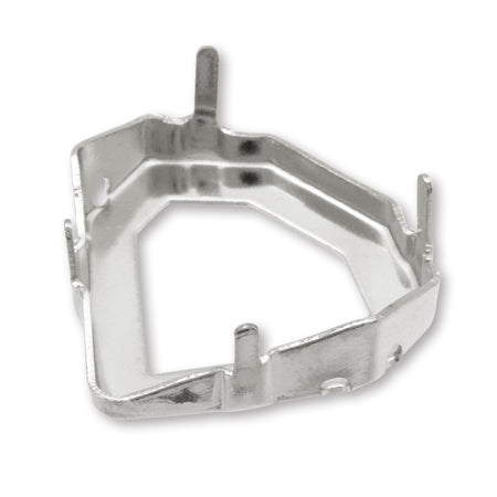 Rhodium color for stone seat