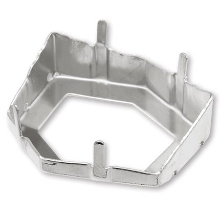 Rhodium color for stone seat