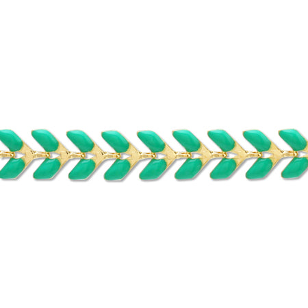 チェーン K-355 エポ付 グリーンターコイズ/G