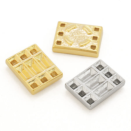 Domestic design stone seat rectangle rhodium color
