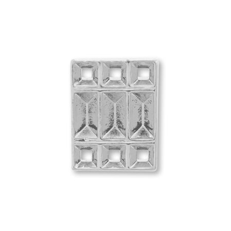 Domestic design stone seat rectangle rhodium color