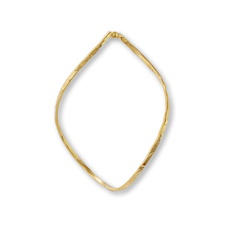 Metal parts twist drop 1 hole gold