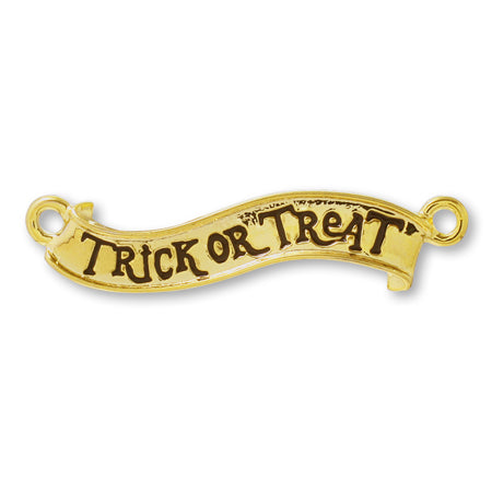 Charm Halloween Flag Trick or Treat Black/G