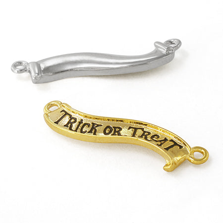 チャーム ハロウィン旗 トリックオアトリート ブラック/RC