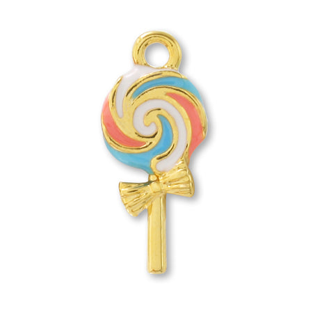 Charm lollipop pink blue/G