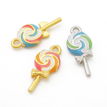 Charm lollipop pink blue/G