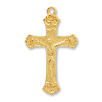 Brass press charm cross 2 gold