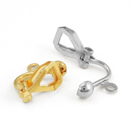 Earring triangle ball black