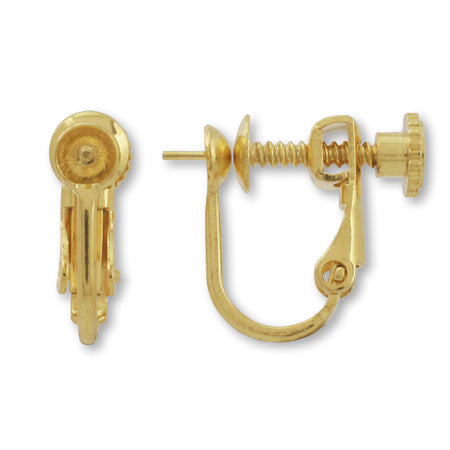 イヤリング ネジバネ芯立 ゴールド