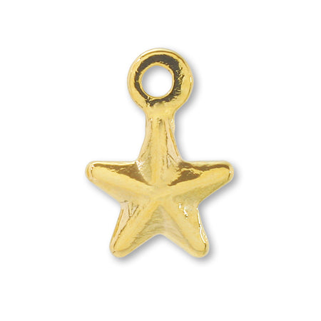 Brass Charm Star No. 2 Gold
