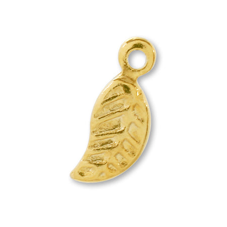 真鍮チャーム リーフ ゴールド